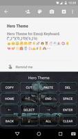 Emoji Keyboard Hero Theme imagem de tela 2