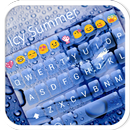 Emoji Keyboard Icy Summer Skin APK