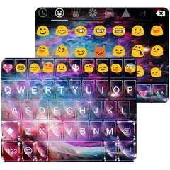 Color Galaxy Emoji Keyboard APK download