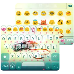 Love Songs Emoji Keyboard Skin APK Herunterladen