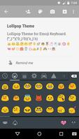Material Dark Emoji Keyboard captura de pantalla 1