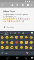 Material Dark Emoji Keyboard imagem de tela 1