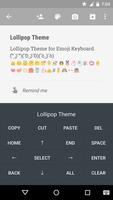 Material Dark Emoji Keyboard captura de pantalla 2