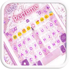 Скачать Lace Perfume Emoji Keyboard APK