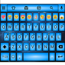 Led Blue Emoji Keyboard APK