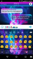 Emoji Keyboard Luminous Theme imagem de tela 1