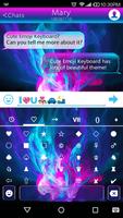 Emoji Keyboard Luminous Theme syot layar 2