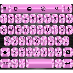 Descargar APK de Emoji Keyboard Metallic Pink
