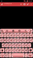 Metallic Red Emoji Keyboard پوسٹر