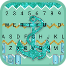 Mint Green Glitter Emoji Keyboard Wallpaper APK