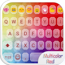 Multicolor Red Emoji Keyboard APK