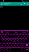 Neon Fuchsia 2 Emoji Keyboard Affiche