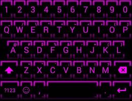 Neon Fuchsia 2 Emoji Keyboard capture d'écran 2