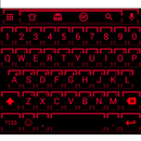 Neon Red 2 Emoji Keyboard APK