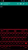 Neon Red Emoji Tastatur Screenshot 1