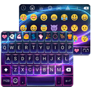 Neon Night Emoji Keyboard Skin APK