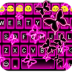 Neon Butterflies Keyboard