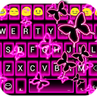 Neon Butterflies Keyboard simgesi