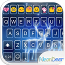 Neon Deer Emoji Keyboard Theme APK