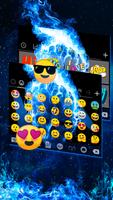 Blue Fire Skull Emoji Keyboard 截圖 2