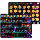 Emoji Keyboard Neon Rainbow APK