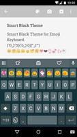 Smart Black Emoji Keyboard постер