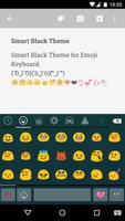 Smart Black Emoji Keyboard capture d'écran 1