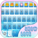 Snow Love Emoji Keyboard Theme APK