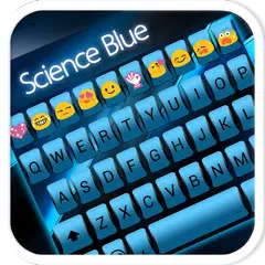 Science Blue Emoji Keyboard