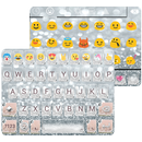 Silver Diamond Emoji Keyboard Wallpaper APK