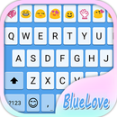 Simple Blue Love Keyboard Skin APK