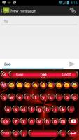 Emoji Keyboard Spheres Red ảnh chụp màn hình 1