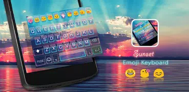 Sunset Emoji Keyboard Theme