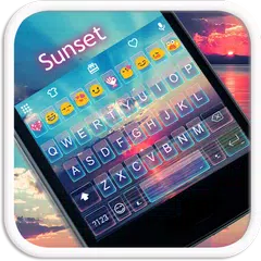 Скачать Sunset Emoji Keyboard Theme APK
