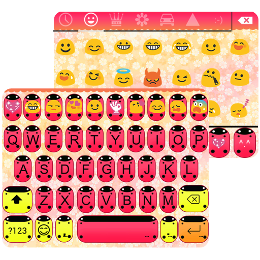 Sweet Ladybug Emoji Keyboard