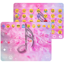 Emoji Keyboard Pink Flower APK