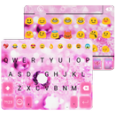 Pink Diamond Emoji Keyboard Theme APK