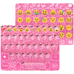 ”Pink Glitter Keyboard Theme
