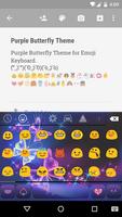 Purple Butterfly Keyboard Skin ảnh chụp màn hình 1