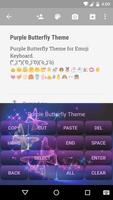 Purple Butterfly Keyboard Skin ảnh chụp màn hình 2