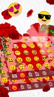 Rose Love - Emoji Keyboard capture d'écran 2