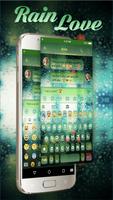 Glass Water Keyboard Theme Affiche