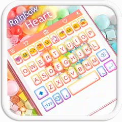 Rainbow Heart Emoji Keyboard APK download