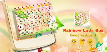 Rainbow Ladybug Emoji Keyboard