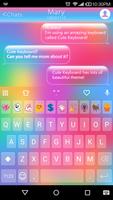 Emoji clavier amour Arc enCiel Affiche