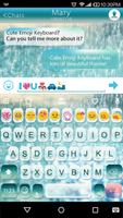 Glass Rainy Emoji Keyboard Art poster