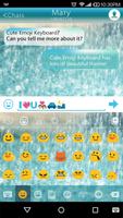 Glass Rainy Emoji Keyboard Art تصوير الشاشة 1