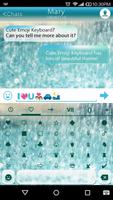 Glass Rainy Emoji Keyboard Art تصوير الشاشة 2