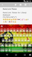 Rasta Love Emoji Keyboard Affiche