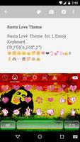 Rasta Love Emoji Keyboard اسکرین شاٹ 1